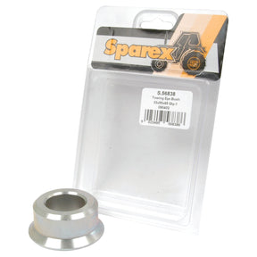 The towing eye bush, marked with the brand name "Sparex," is shown next to its packaging. The product, identified by Sparex Part No. S.56838, features dimensions of 33 x 55 x 65mm and includes the Tariff Code 8716909098.