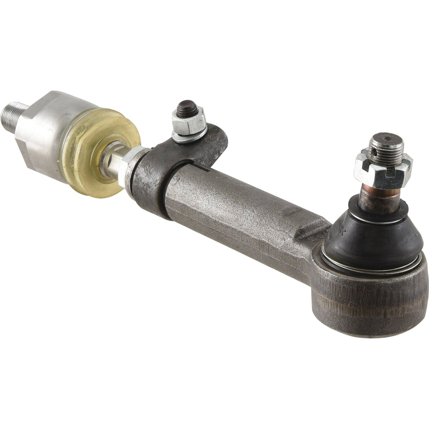 The Track Rod/Drag Link Assembly Kit by Sparex, part number S.148976, functions as an adjustable inner axle joint designed for use as a metal automotive tie rod end. It features a ball joint and threaded ends, making it ideal for Case IH models.