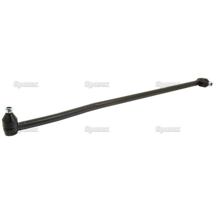 The Sparex Track Rod/Drag Link Assembly, model S.40166, is a straight black metal rod with ball joints at both ends, designed for use in automotive or mechanical applications. Measuring 1108mm in length and available in M16 x 1.5 sizing, it falls under Tariff Code 8708949900 for straightforward categorization and compliance.