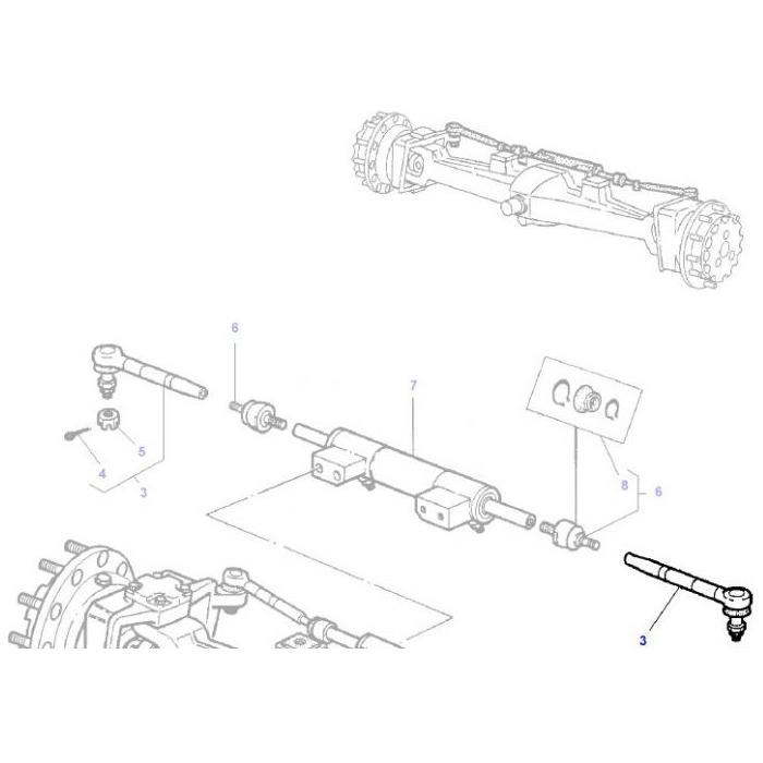 Track Rod End - 3764027M2 - Massey Tractor Parts