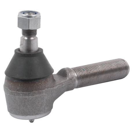 The Sparex Track Rod, model S.64869, is a metal automotive part featuring an M27 x 2 RH male thread, a threaded bolt, and a rubberized section for attachment. It measures 135mm in length and serves as an ideal replacement component.