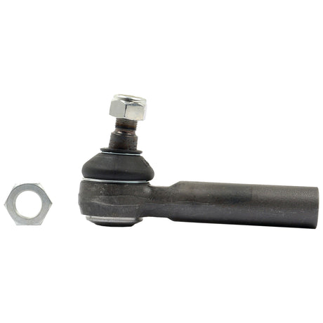 Track Rod, Length: 175mm - S.58739 by Sparex, accompanied by a threaded stud and attached nut, positioned next to a separate M24 x 1.5 RH Female hex nut against a white background.