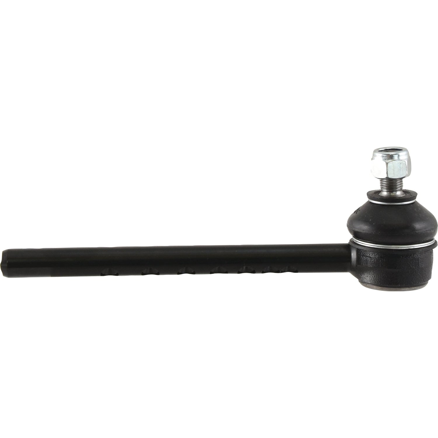 A Sparex Track Rod, 200mm in length (S.40164), featuring a cylindrical rod extending horizontally from a ball joint with a precise thread and topped with a silver nut.