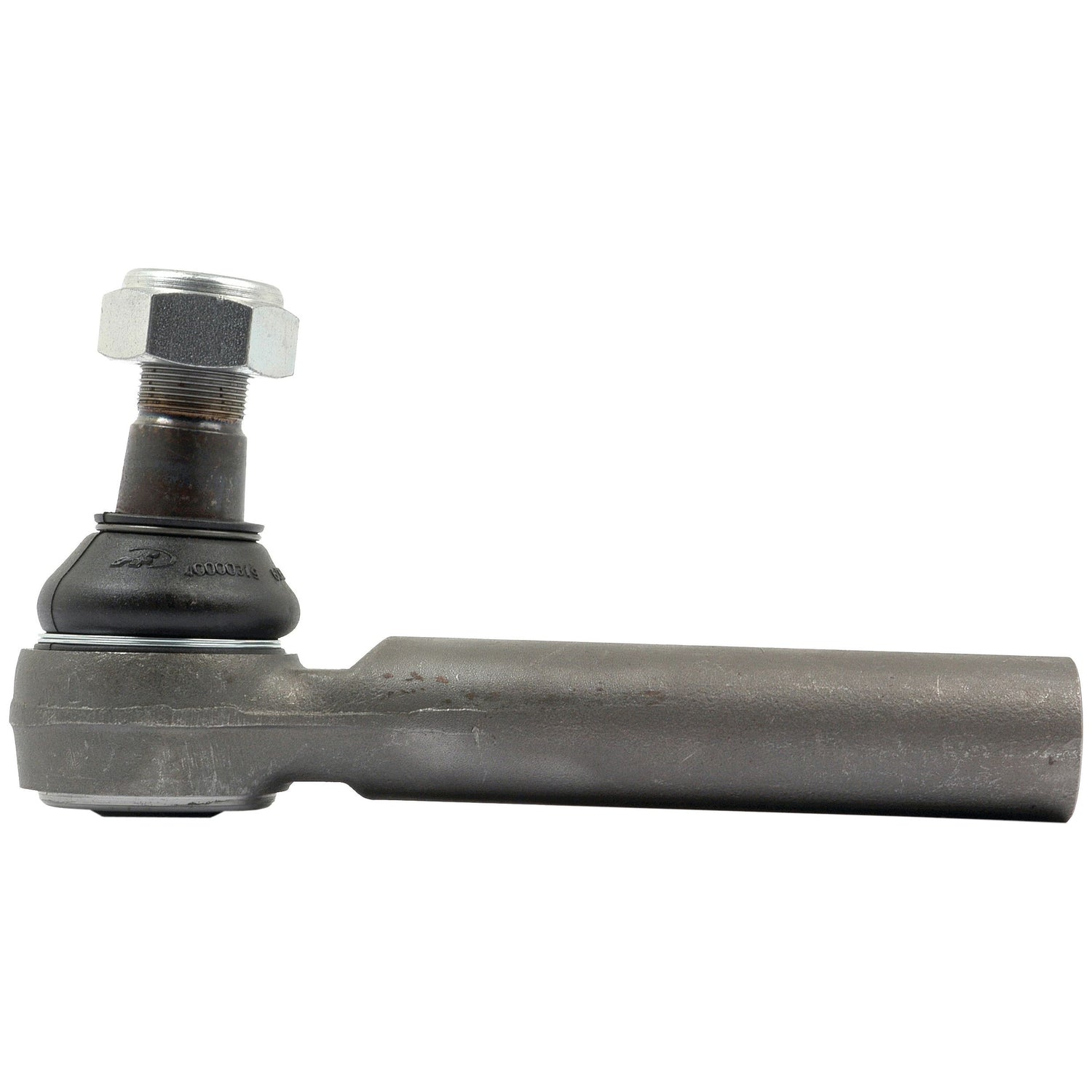 A metallic track rod for a vehicle, featuring a hexagonal nut and a threaded shaft with an M28 x 1.5 RH female thread, compatible with Sparex parts. Product Name: Track Rod, Length: 220mm - S.58738 by Sparex.
