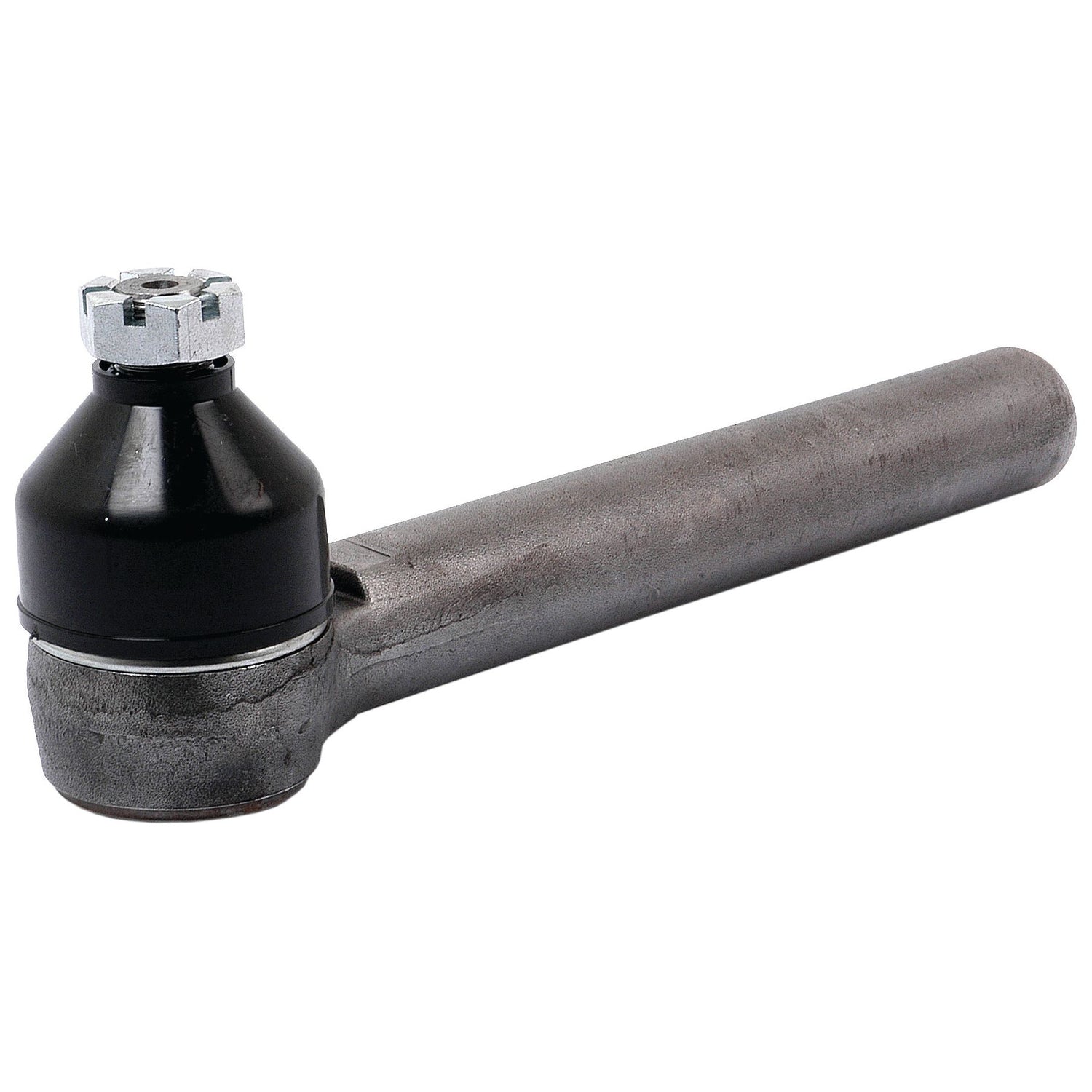 The Sparex Track Rod (S.70599) is a 285mm metal tie rod end, featuring an M18 x 1.5 threaded bolt at one end and a cylindrical rod at the other, specifically designed for use in vehicle steering systems.