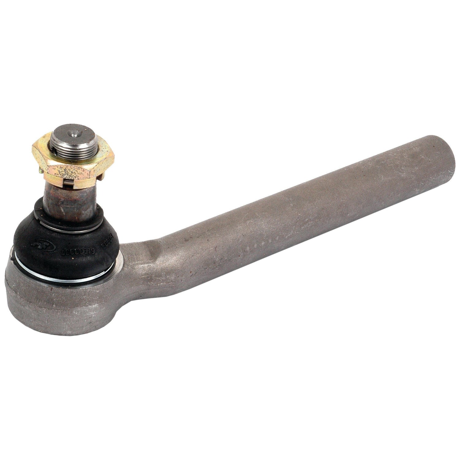 A metal Track Rod by Sparex, featuring a cylindrical rod with a ball joint on one end and a Female Thread M28 x 1.5 RH, length 310mm - S.7804.