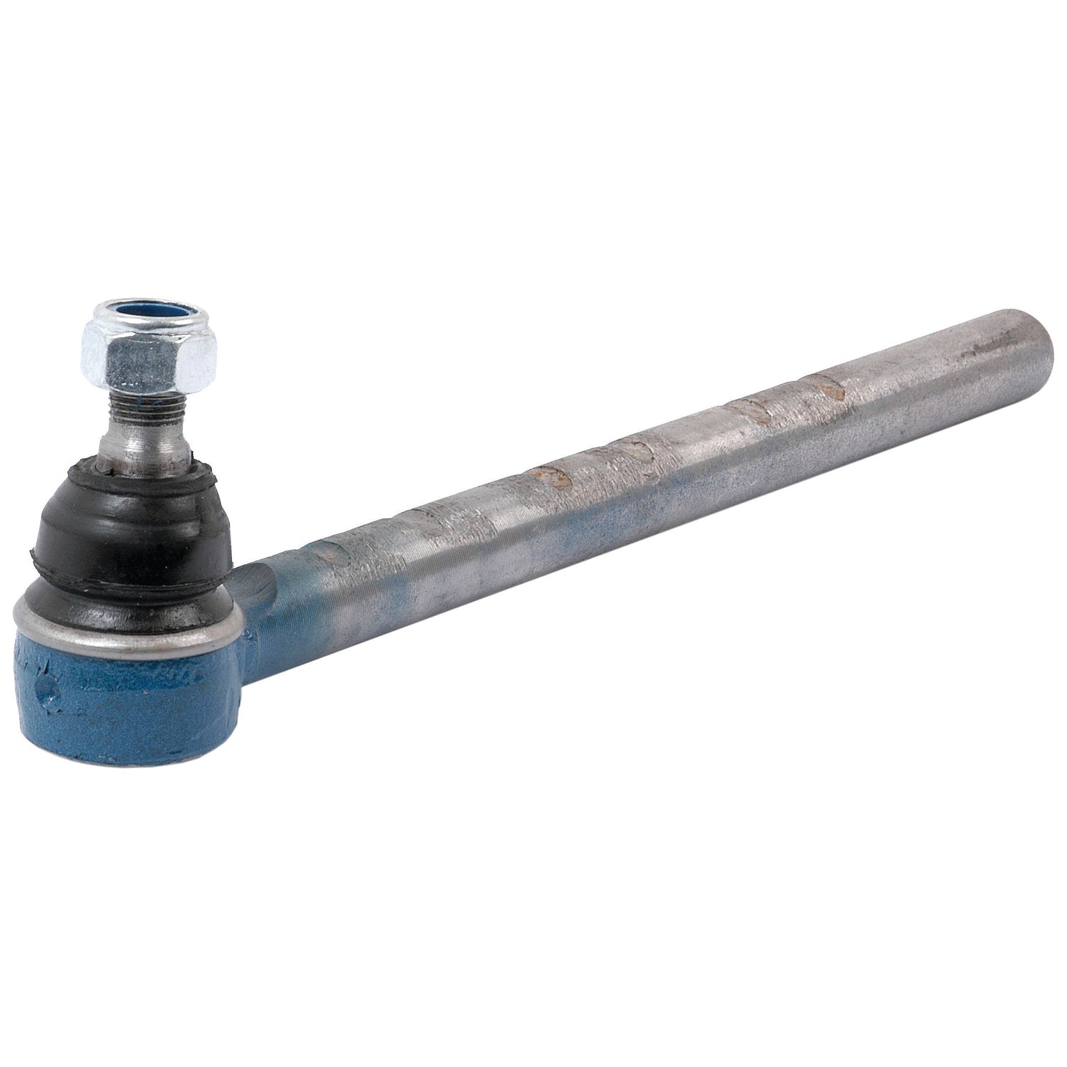 The Sparex Track Rod, model S.71276, is a 340mm long metal automotive tie rod end that includes a threaded bolt and nut, featuring a ball joint at one end and an elongated shaft. This component is precision-engineered for durability and performance.