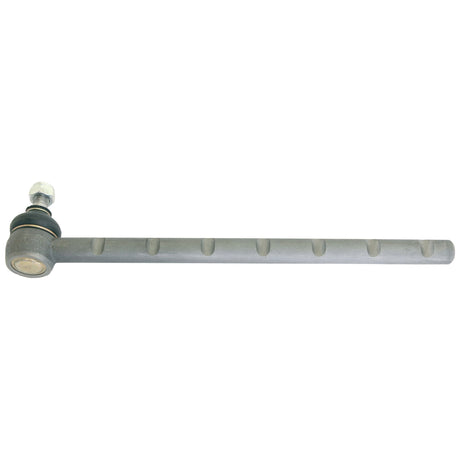 The Sparex Track Rod, S.65058 - with a length of 395mm, features evenly spaced indentations and a defined thread length along its length, complete with an attached ball joint and nut at one end.