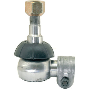 The Sparex Track Rod (S.60649) is a 49mm metal mechanical component with a threaded bolt, a black rubber seal, and a pivoting joint, featuring a 1/2" x 20tpi thread dimension.