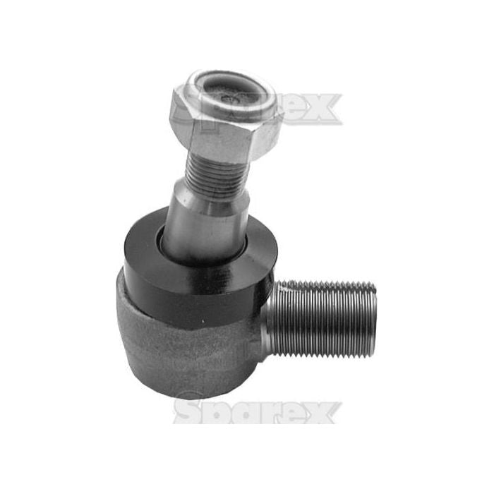 A Sparex Track Rod with a length of 73mm, featuring a metal automotive part with a ball joint, male thread, and hexagonal bolt is displayed on a white background.