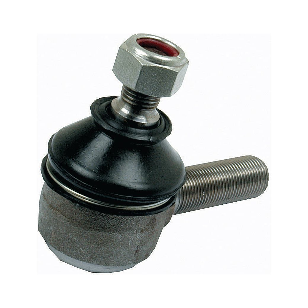 A Sparex Track Rod, product code S.57782, with a 75mm length, featuring a metal ball joint and an M14 x 1.5 threaded rod complete with a hex nut, commonly utilized in automotive suspension systems.