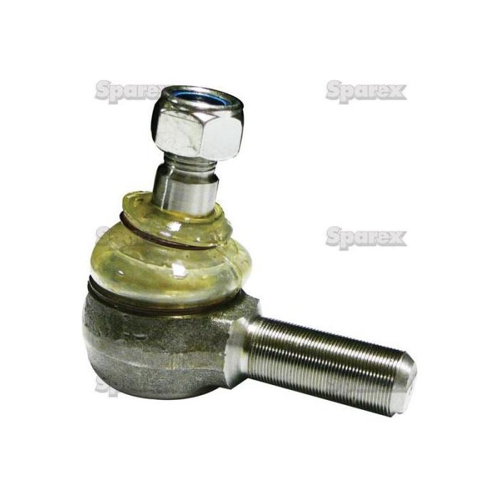 Track rod, length 80mm - S.62601, featuring a ball joint tie rod end with a hexagonal nut, coated in a layer of lubricant and marked with the Sparex brand logo in the background. It includes an M20 x 1.0 male thread for secure and precise fitment.