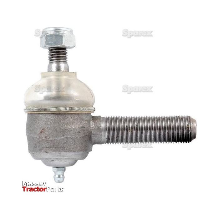 Close-up of a track rod, length 83mm (S.20338) with a male thread end, commonly used in vehicle steering or suspension systems. The image is sourced from Massey Tractor Parts and fits models like the Iseki TS2210 and Sparex equipment.