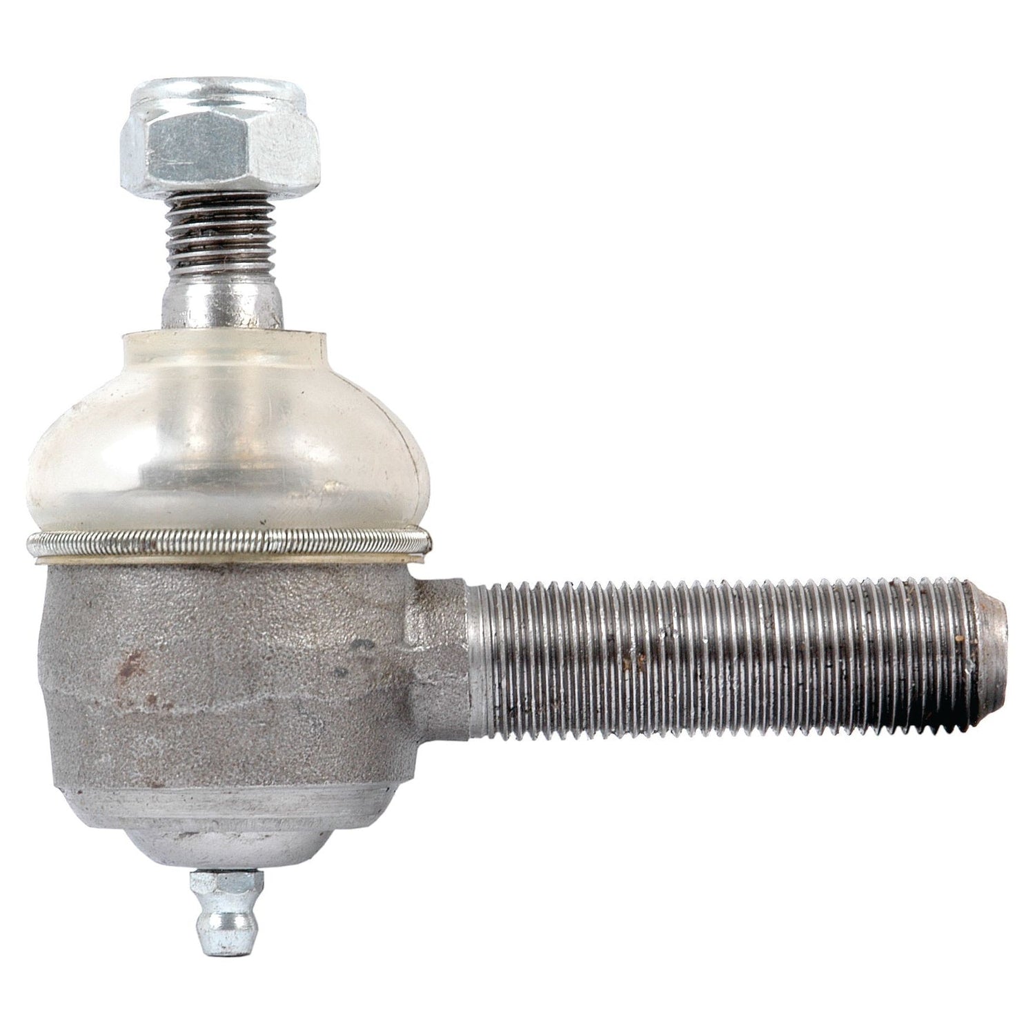 Close-up of a Sparex Track Rod, Length: 83mm - S.20338, featuring detailed views of the male thread components and threaded bolt connections.