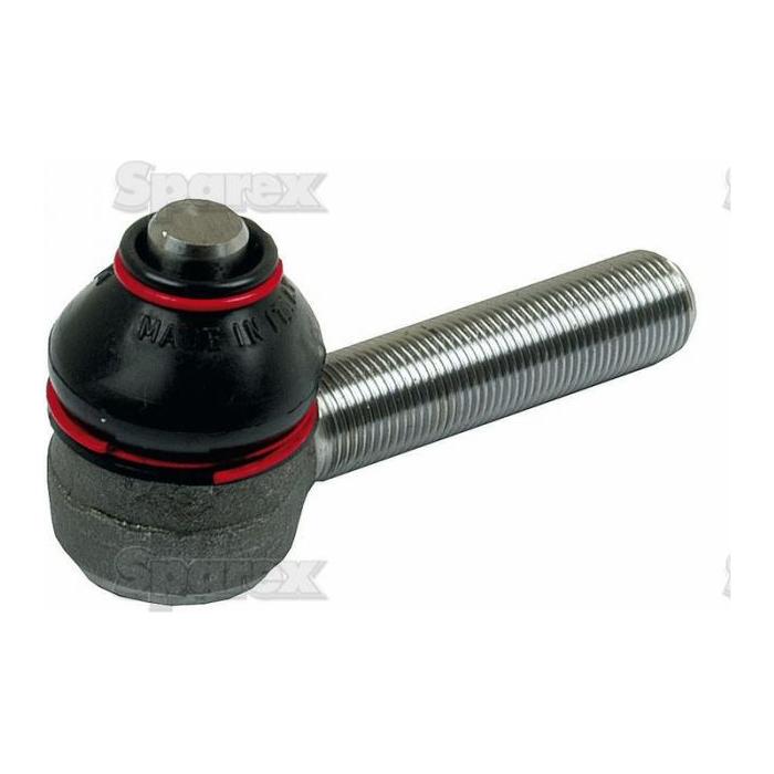 Introducing the Sparex Track Rod (S.57546), featuring a 92mm metal ball joint with a straight M14 x 1.5 male threaded rod and a red rubber gasket.