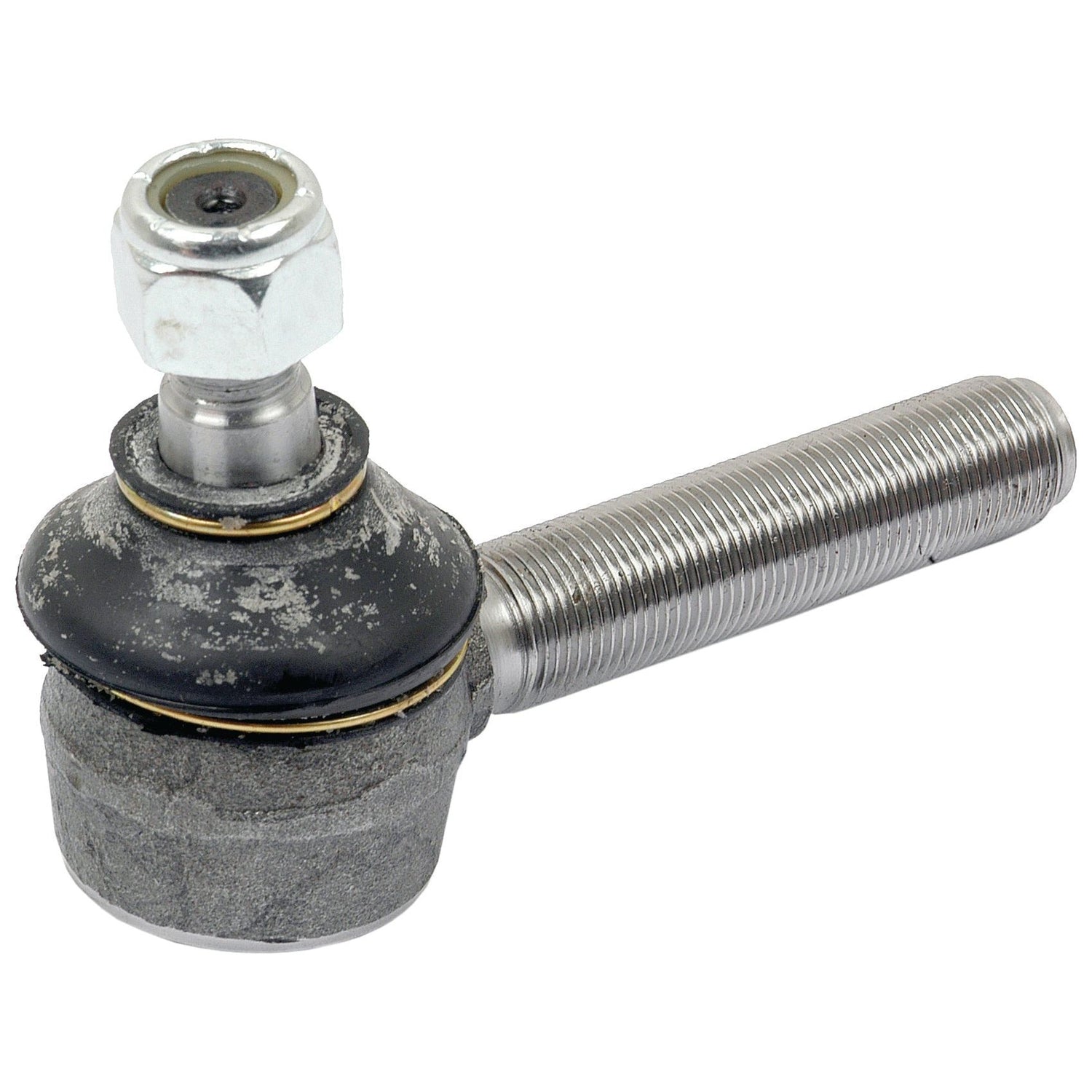 The Sparex Track Rod, length 99mm (S.65044), features a metal automotive ball joint with an 11/16'' x 18tpi LH male thread, and comes complete with a threaded stud, rubber seal, and attached nut.
