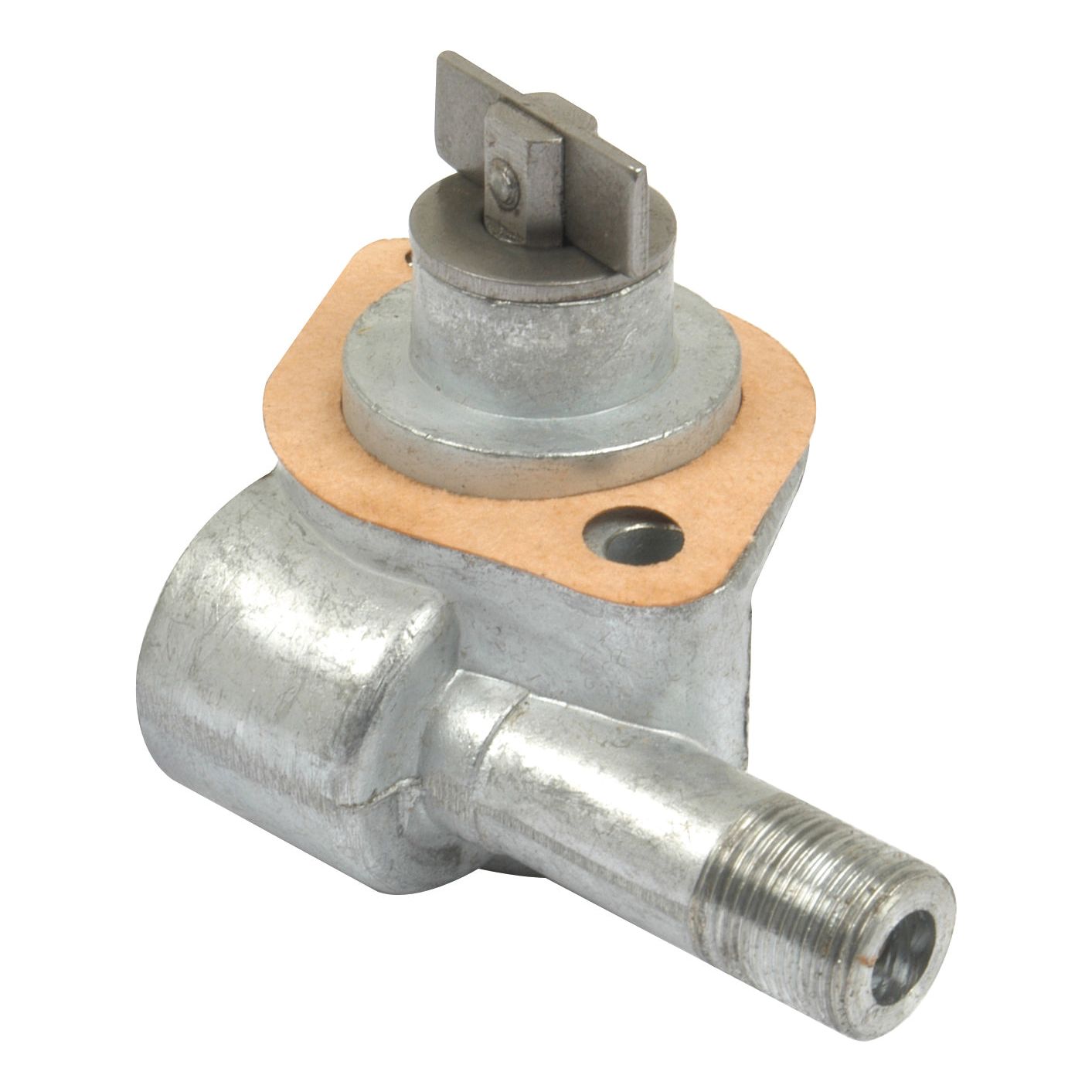 The Tractormeter Drive Assembly (Sparex Part No. S.41097) is a metal mechanical component featuring a cylindrical base, threaded nozzle, and top connector tab, likely used in Massey Ferguson machinery or similar automotive applications.