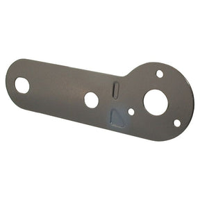 The Sparex Trailer 7 pin Socket Mounting Plate (Sparex Part No. S.4070) features multiple circular holes and one triangular hole, making it compatible with a 7 pin plug.