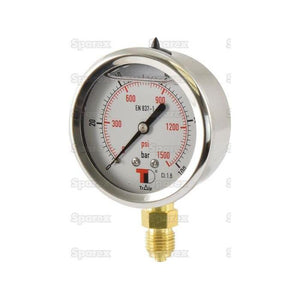 Hydraulic Pressure Gauge⌀63mm (0-100 Bar)
 - S.153758 - Farming Parts