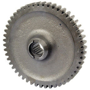 The Transmission Countershaft Gear, Sparex Part No. S.66099 by Sparex, featuring evenly spaced teeth and a central hole for mounting, suitable for Ford / New Holland tractors, is shown against a white background.