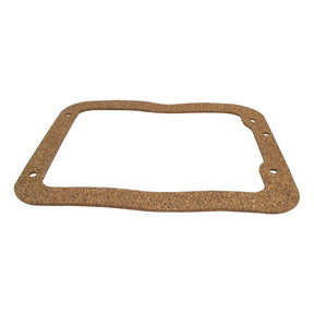 The Sparex Transmission Gasket (Part No. S.66321) features a rectangular cork design with three bolt holes on each side and one bolt hole on the top and bottom, making it suitable for transmission systems; isolated on a white background.