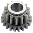 A close-up image of a metal gear with multiple teeth, reminiscent of the Transmission Gear Reverse Idler (Sparex Part No. S.43444) used in Massey Ferguson machinery, highlighting its mechanical precision and the quality associated with the Sparex brand.