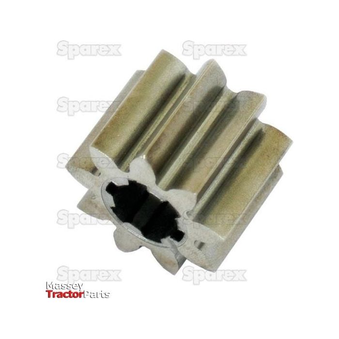 A metal gear component with ridged sides and a star-shaped central hole, labeled with 'Sparex Perkins' and 'Massey Tractor Parts.' This is the Balancer Gear, Sparex Part No. S.40513 from the brand Sparex.