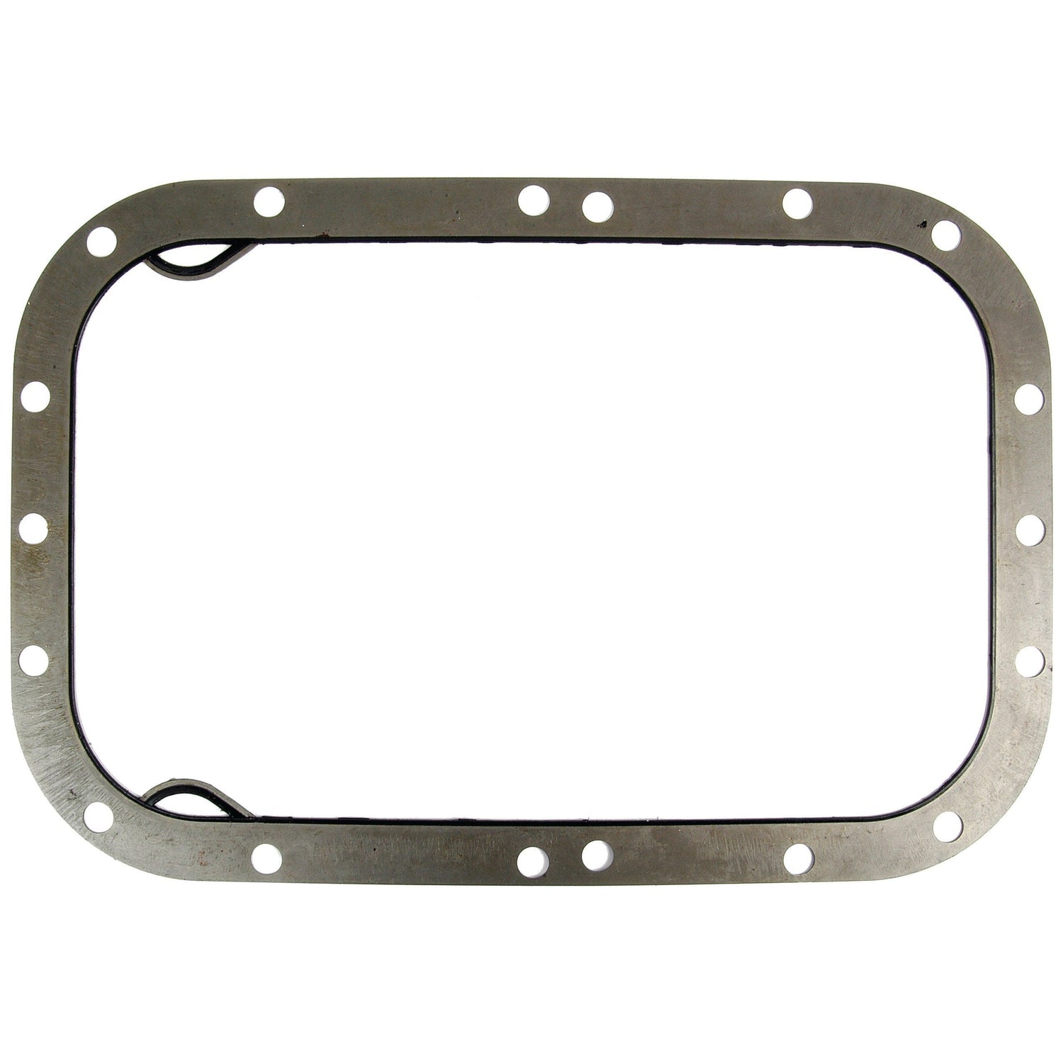 Sparex offers the Transmission Housing Gasket (Part No. S.43225), a metal rectangular frame with rounded corners and evenly spaced holes around the perimeter, designed to fit seamlessly for Massey Ferguson models.