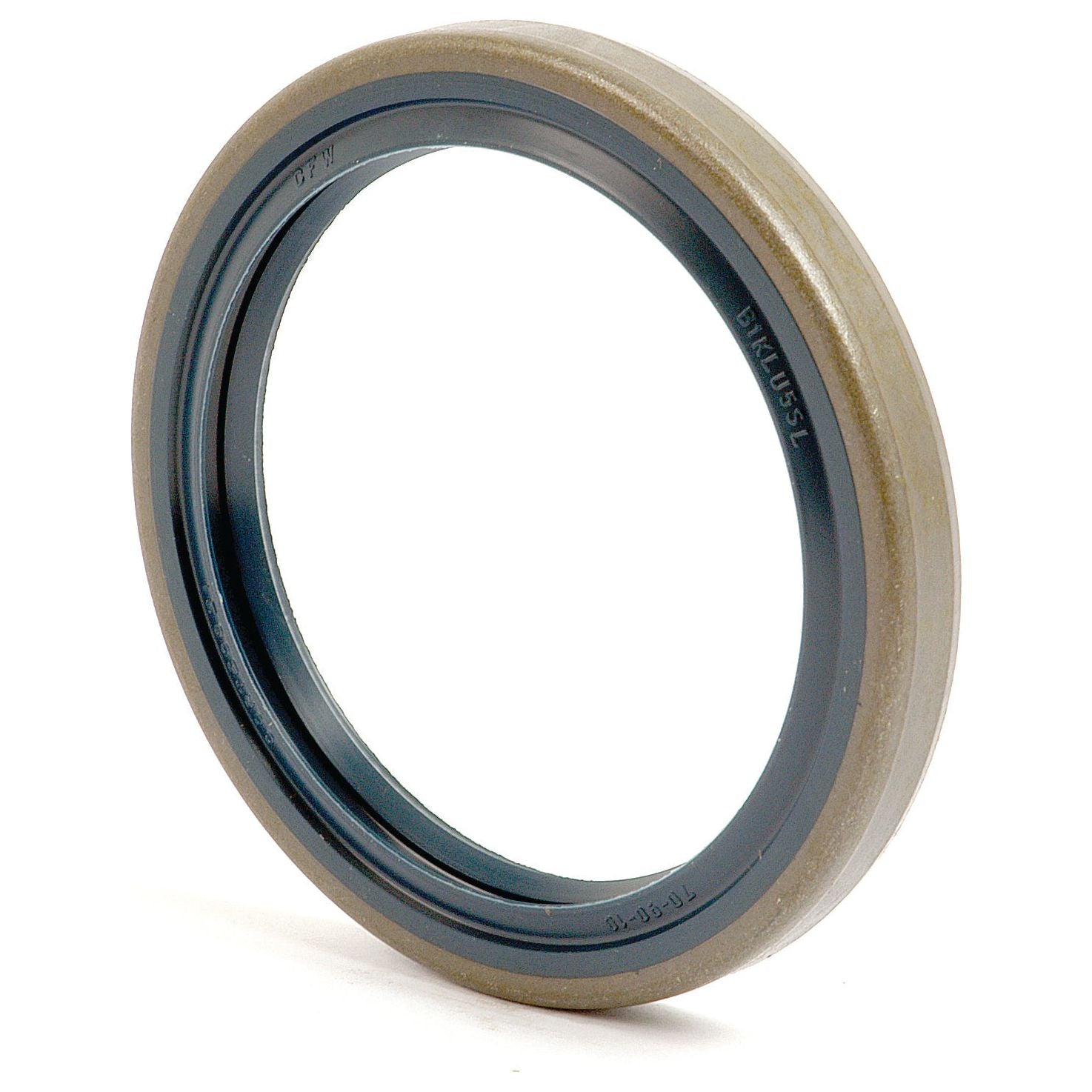 A close-up image of the Sparex Trunion Seal, typically used to prevent leaks in machinery, featuring a metal outer ring and a rubber inner component. This product is listed under Sparex Part No. S.58973.