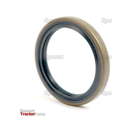 Image of a circular, brown Trunion Seal with "Sparex" branding, known as Sparex Part No.S.58973, commonly used alongside Case IH equipment for preventing the leakage of lubricants.