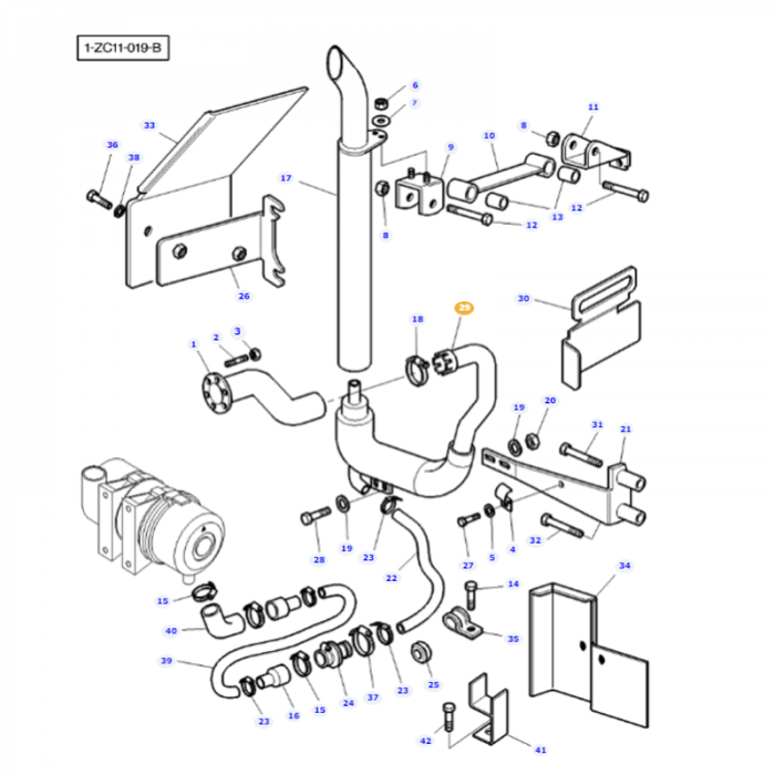 Tube - 3781076M2 - Massey Tractor Parts