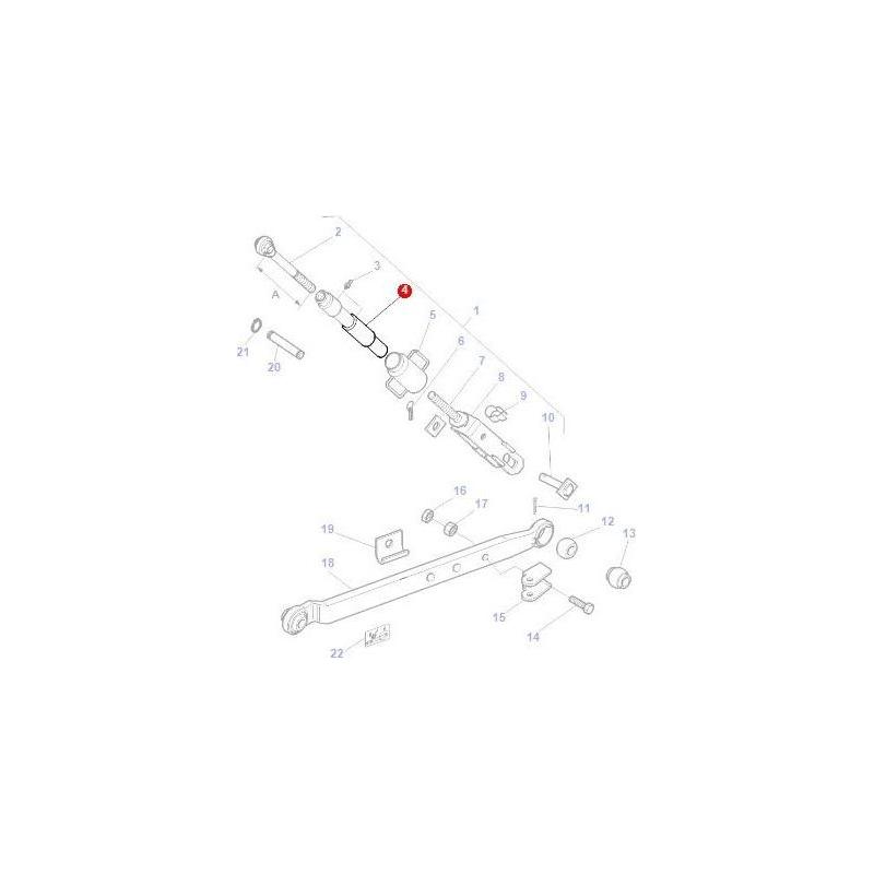 Massey Ferguson Tube - 3810340M92 | OEM | Massey Ferguson parts | Linkage-Massey Ferguson-Farming Parts,Linkage,Lower Link Arms & Components,PTO & Linkage,Tractor Parts