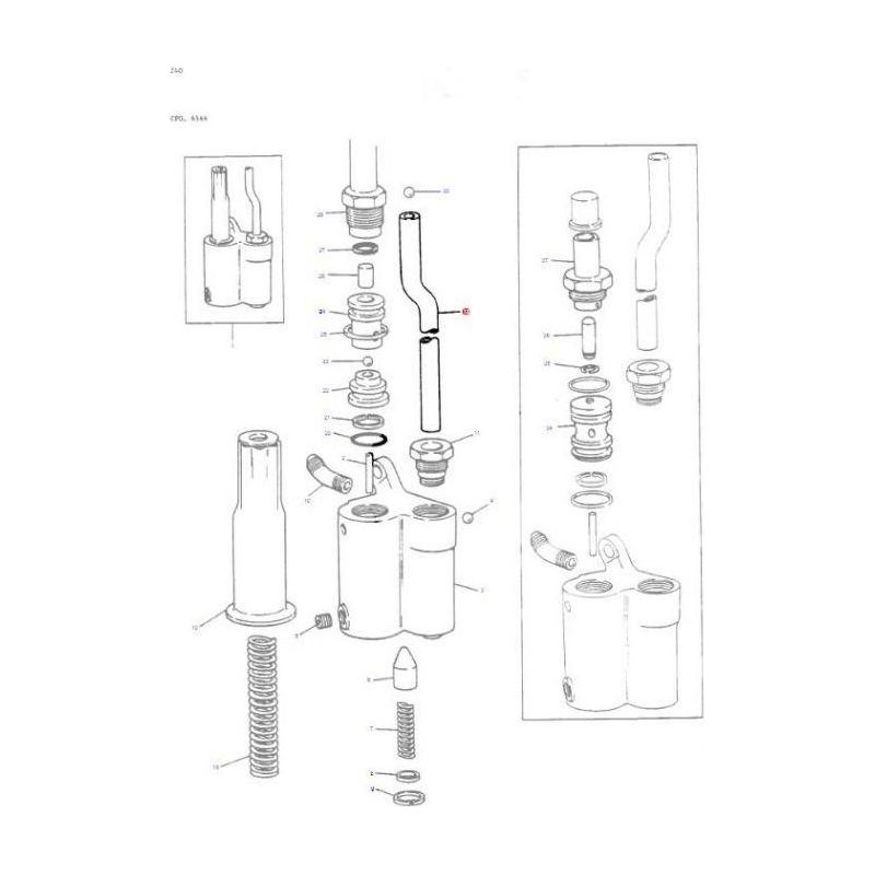 Tube - 883790M2 | OEM |  parts | Hydraulics-Massey Ferguson-Draft Control Components,Farming Parts,Hydraulics,Tractor Hydraulic,Tractor Parts