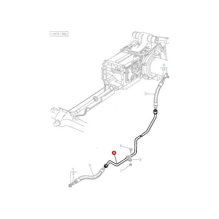 Tube Diff Lock - 3389683M94 - Massey Tractor Parts