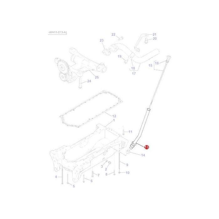 Tube Dipstick - 4226118M91 - Massey Tractor Parts