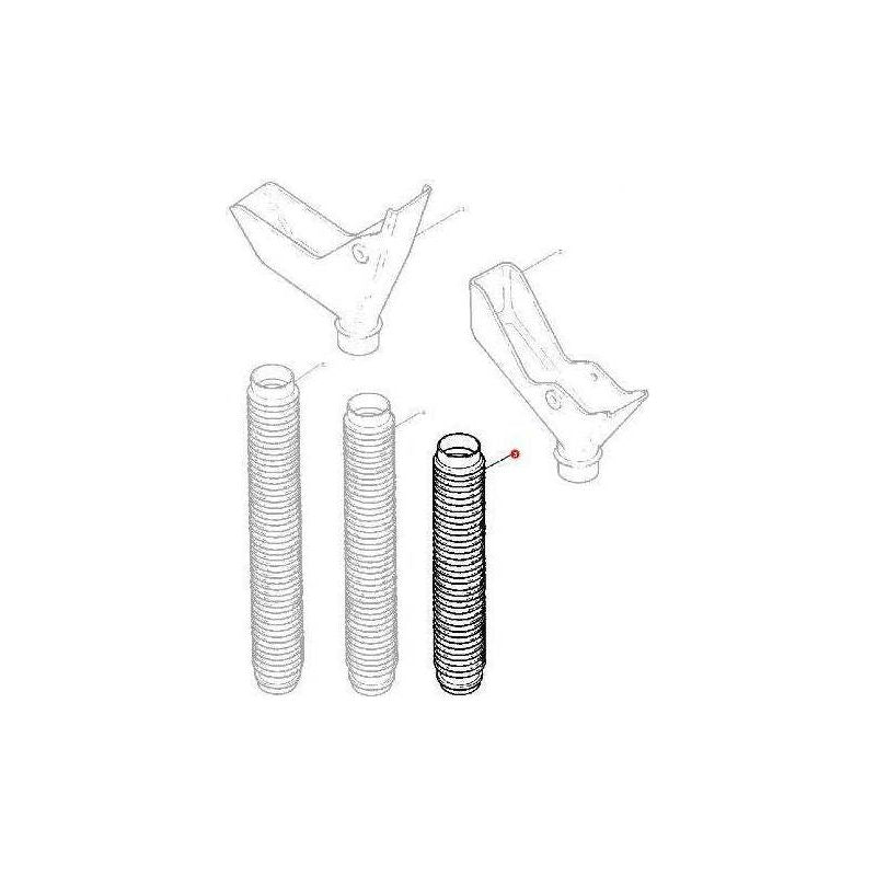 Massey Ferguson Tube Short - 876888M1 | OEM | Massey Ferguson parts | Drill Tubes-Massey Ferguson-Drill Tubes,Farming Parts,Machinery,Machinery Parts,Seed Drill,Tillage,Tractor Parts