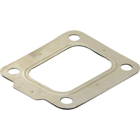 The Sparex Turbo Gasket (6076, 4045, 3029, 4039, 6068, 6081, 6101, 6090) | Sparex Part No.S.144311 is a rectangular metal gasket featuring four bolt holes at each corner and slightly raised edges.