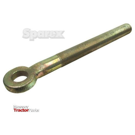 A Stabiliser Eye Bolt - 3/4'' UNC - RH (Eye Ø 13mm, Length 127mm), displayed against a white background, featuring logos for Sparex and Massey Tractor Parts.