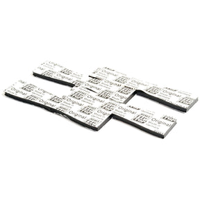 Six rectangular packets of Sparex Tyre Repair Plugs Truck (Part No. S.31593) are organized in a staggered formation, resembling a truck's meticulous organization. Each of the 20 plugs is encased in sleek white and silver packaging.