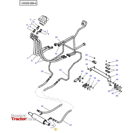 Massey Ferguson Union Elbow - 3012094X91 | Transmission Parts-Massey Ferguson-
