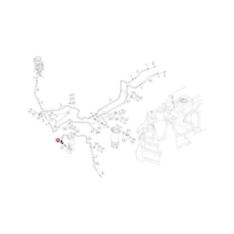 Fendt Union - X584316900000 | OEM | Fendt parts | Fuel Pipes-Fendt-Farming Parts,Fluid & Fuel Delivery & Storage,Hose Connectors,Tractor Parts,Union Nuts,Workshop & Merchandising,Workshop Consumables