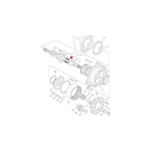Massey Ferguson Universal Joint - 3427330M91 | OEM | Massey Ferguson parts | Axles & Power Transmission-Massey Ferguson-4WD Parts,Axles & Power Train,Drive Shafts & Gears,Farming Parts,Front Axle & Steering,Tractor Parts,Universal Joints