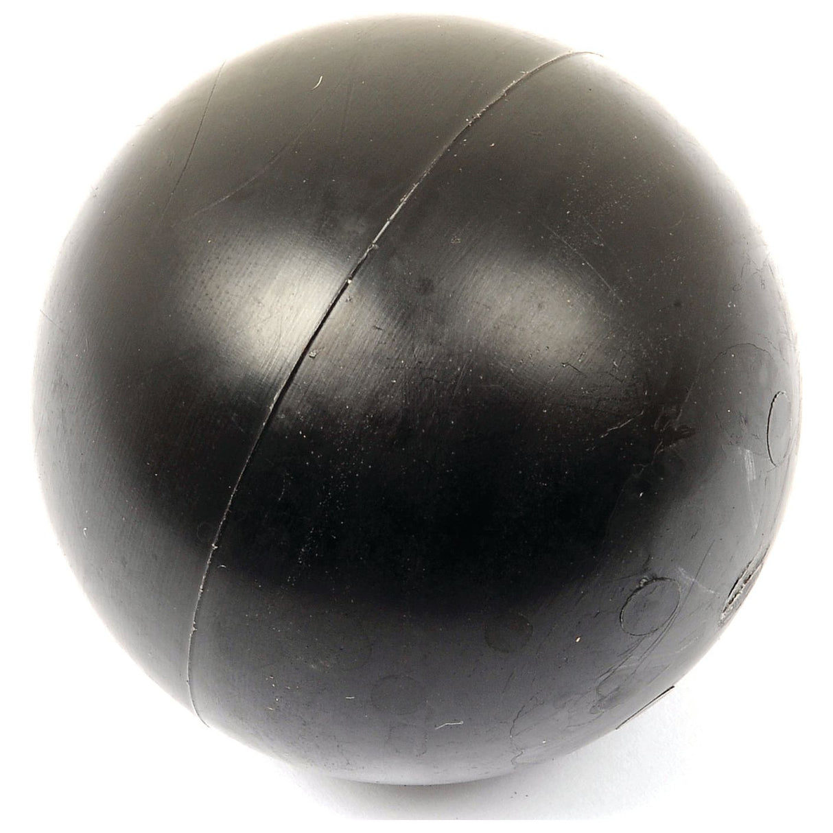 A black, classic-design ball with a visible seam, crafted as the Upper Ball (Ø70mm) by Sparex, is available.