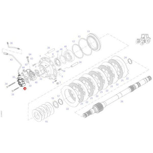 Valve Cardan Brake - G716150070042 - Massey Tractor Parts
