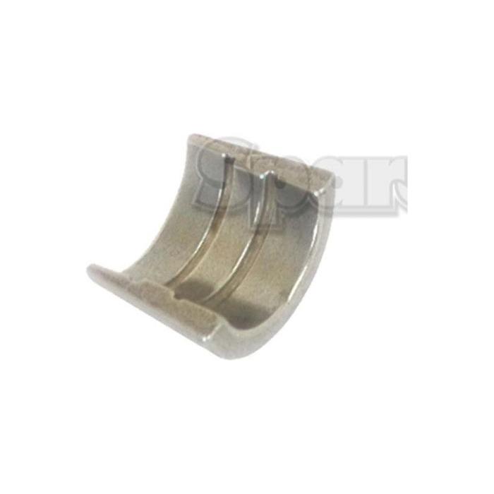 Close-up of a metal object with a curved, grooved surface, possibly a machine or automotive part like the Valve Collet (Sparex Part No. S.31606), on a white background.