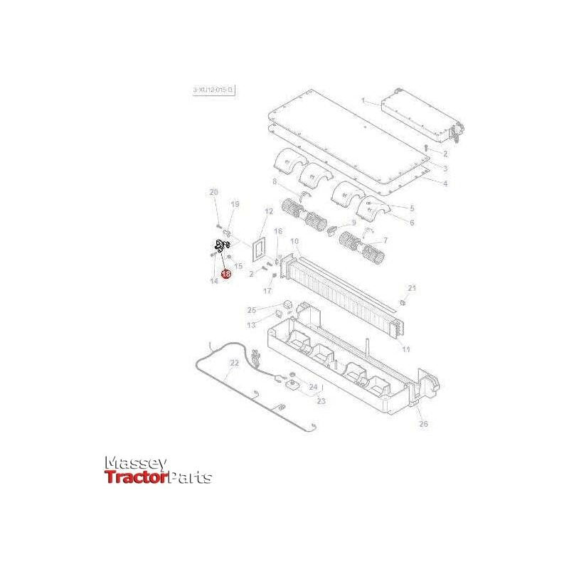 Massey Ferguson Valve Radiator - 3904316M1 | OEM | Massey Ferguson parts | Cabin Heater & Heater Accessories-Massey Ferguson-Air Conditioning,Cab Accessories,Cabin & Body Panels,Cabin Heater & Heater Accessories,Farming Parts,Tractor Parts