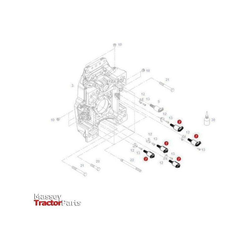 Fendt Valve Solenoid - G931150600050 | OEM | Fendt parts | Axles & Power Transmission-Fendt-Farming Parts,Hydraulic Valves,Hydraulics,Solenoids,Spares & Components,Tractor Parts