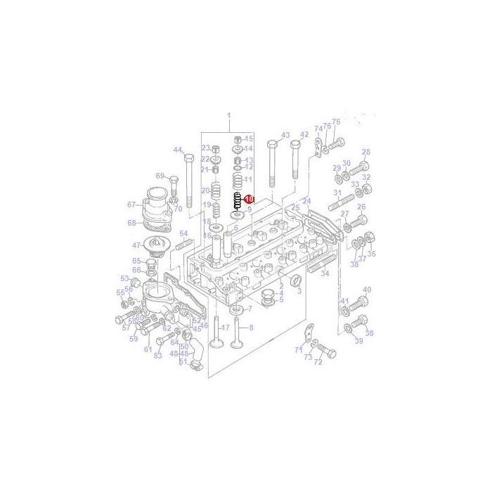 Valve Spring - 735525M1 - Massey Tractor Parts