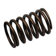 A coiled metal compression spring with several turns, resembling the Sparex Valve Spring - Outer (Part No. S.40505) found in compatible engines like Perkins, resting against a white background.