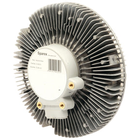 Close-up of a Sparex viscous fan drive with metallic fins, labeled as "Sparex" with part number S.104751. Suitable for Case IH applications.